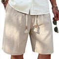 Jonas – Leichte Leinen-Sommershorts in Beige