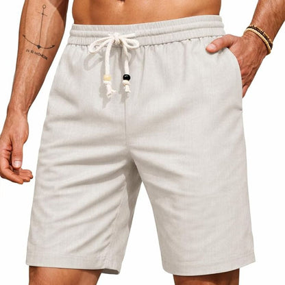 Matteo – Leichte Sommershorts in Hellgrau