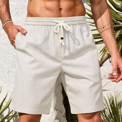 Matteo – Leichte Sommershorts in Hellgrau