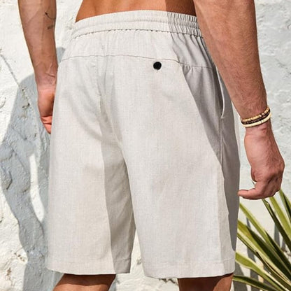 Matteo – Leichte Sommershorts in Hellgrau