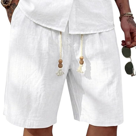 Stefan – Leichte Sommershorts in Weiß