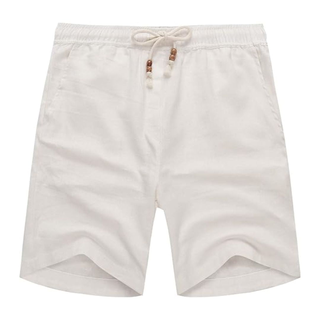 Stefan – Leichte Sommershorts in Weiß