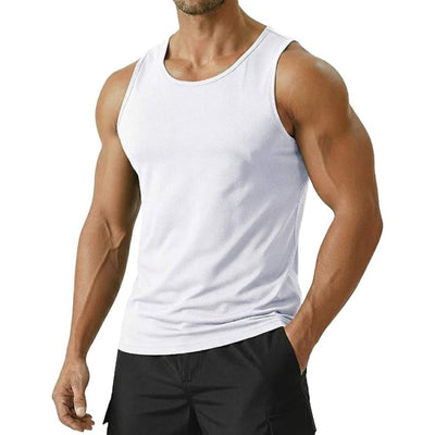 Niklas – Atmungsaktives Sport-Trägershirt in Weiß